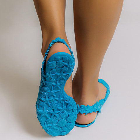 Women Wearing Original Sea & Ocean Blue Sandal