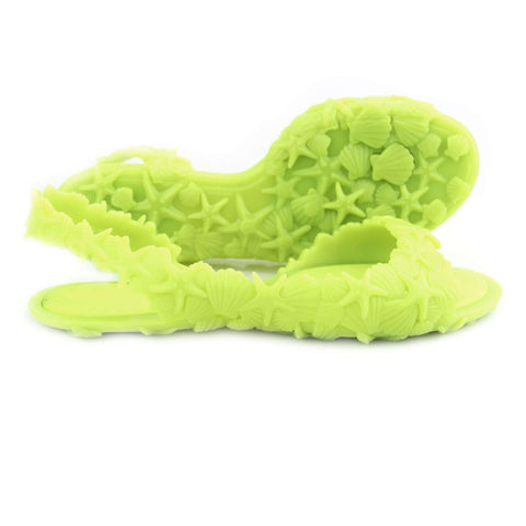 lightweight and wco-friendly women's neon yellow sandals